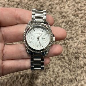 Michael Kors Silver Crystal Watch